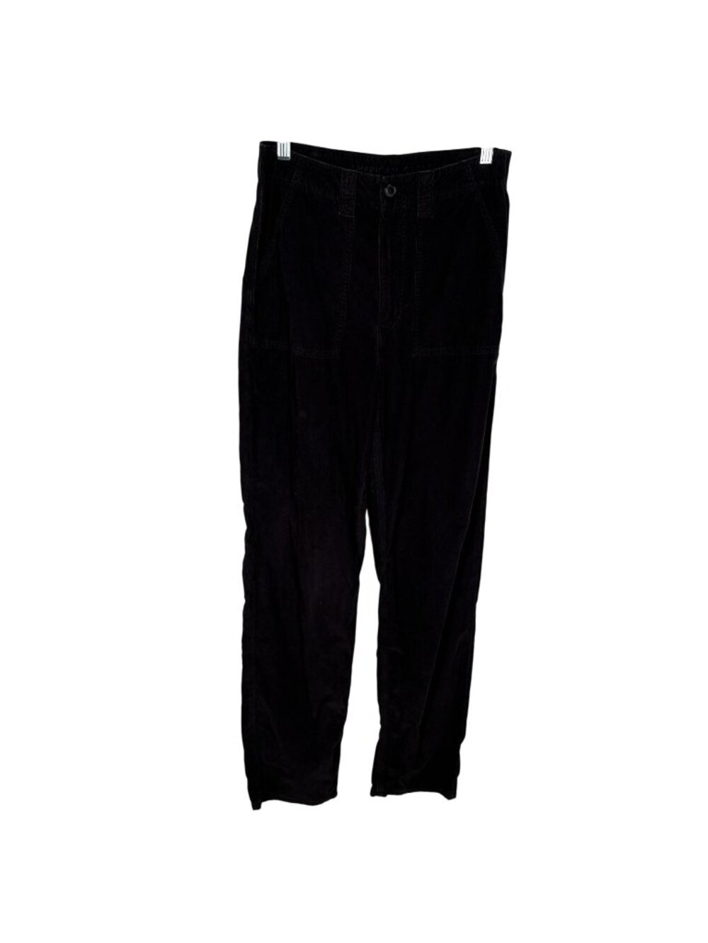 American Eagle Wmn 6 Black Lightweight Corduroy Highest Rise Baggy Straight Pant